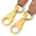 エルメス HERMES バンドリエール サングル ジグザグ ゴールド×エクリュ スイフト トワルコットン ショルダーストラップ シルバー金具 茶 白