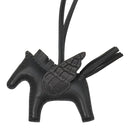 エルメス HERMES ロデオPM ペガサス タッチ ブラック アニョーミロ アリゲーター バッグチャーム 黒 単色 ソーブラック クロコ