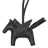 エルメス HERMES ロデオPM ペガサス タッチ ブラック アニョーミロ アリゲーター バッグチャーム 黒 単色 ソーブラック クロコ