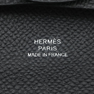 エルメス HERMES バスティア ブラック ヴォーエプソン コインケース シルバー金具 2024年製 黒