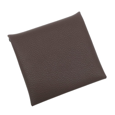 エルメス HERMES バスティア モカ エバーカラー コインケース シルバー金具 茶 2024年製