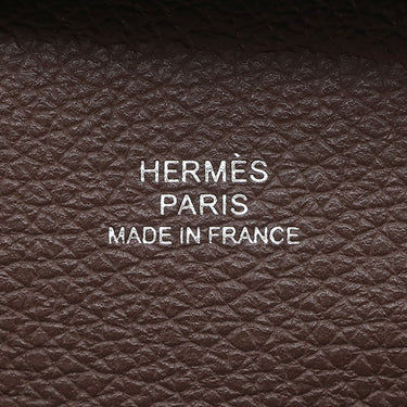 エルメス HERMES バスティア モカ エバーカラー コインケース シルバー金具 茶 2024年製