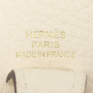 エルメス HERMES エヴリン TPM 16 ナタ トリヨンクレマンス ショルダーバッグ シルバー金具 アイボリー エブリン