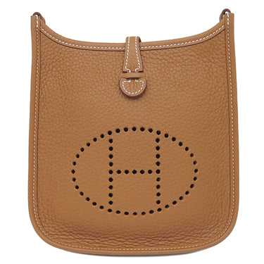 エルメス HERMES エヴリンTPM 16 ゴールド トリヨンクレマンス ショルダーバッグ シルバー金具 茶 エブリン 2024年製