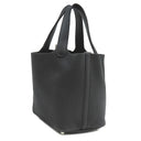 エルメス HERMES ピコタンロック 18 PM ブラック トリヨンクレマンス ハンドバッグ シルバー金具 黒