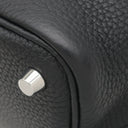 エルメス HERMES ピコタンロック 18 PM ブラック トリヨンクレマンス ハンドバッグ シルバー金具 黒