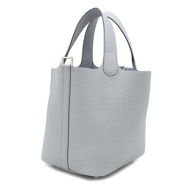 エルメス HERMES ピコタンロック 18 PM グリパンタン トリヨンクレマンス ハンドバッグ シルバー金具 新品 未使用 グレー 2025年製