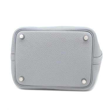 エルメス HERMES ピコタンロック 18 PM グリパンタン トリヨンクレマンス ハンドバッグ シルバー金具 新品 未使用 グレー 2025年製