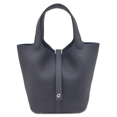 エルメス HERMES ピコタンロック 18 PM ブルーニュイ トリヨンクレマンス ハンドバッグ シルバー金具 新品 未使用 紺 2025年製