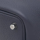 エルメス HERMES ピコタンロック 18 PM ブルーニュイ トリヨンクレマンス ハンドバッグ シルバー金具 新品 未使用 紺 2025年製