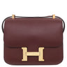 エルメス HERMES コンスタンス3 24 ボルドー エバーカラー ショルダーバッグ ゴールド金具 赤茶