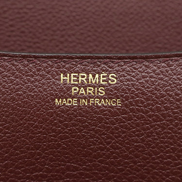 エルメス HERMES コンスタンス3 24 ボルドー エバーカラー ショルダーバッグ ゴールド金具 赤茶