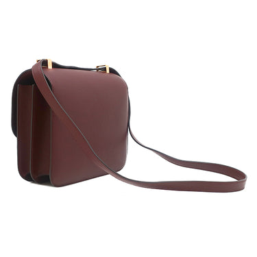 エルメス HERMES コンスタンス3 24 ボルドー エバーカラー ショルダーバッグ ゴールド金具 赤茶