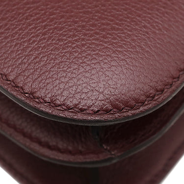 エルメス HERMES コンスタンス3 24 ボルドー エバーカラー ショルダーバッグ ゴールド金具 赤茶