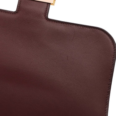 エルメス HERMES コンスタンス3 24 ボルドー エバーカラー ショルダーバッグ ゴールド金具 赤茶