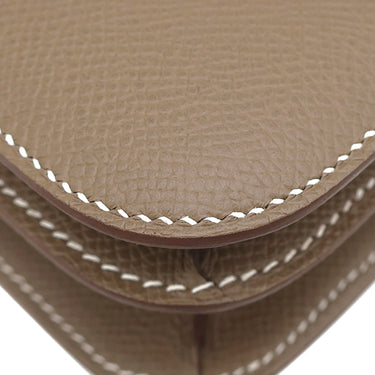 エルメス HERMES コンスタンス3 ミニ ミロワール エトゥープ ヴォーエプソン ショルダーバッグ シルバー金具 2025年製