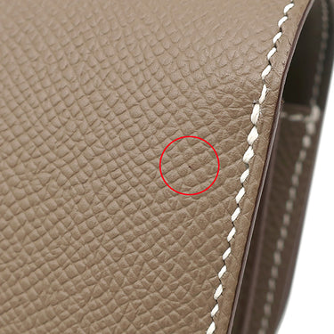 エルメス HERMES コンスタンス3 ミニ ミロワール エトゥープ ヴォーエプソン ショルダーバッグ ゴールド金具 グレージュ