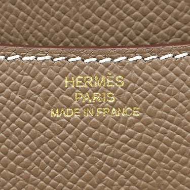 エルメス HERMES コンスタンス3 ミニ ミロワール エトゥープ ヴォーエプソン ショルダーバッグ ゴールド金具 グレージュ