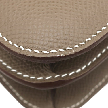 エルメス HERMES コンスタンス3 ミニ ミロワール エトゥープ ヴォーエプソン ショルダーバッグ ピンクゴールド金具 未使用 PG RG 2025年製