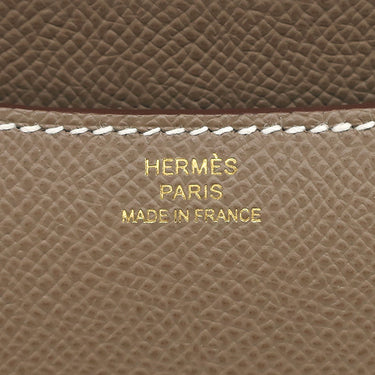 エルメス HERMES コンスタンス3 ミニ ミロワール エトゥープ ヴォーエプソン ショルダーバッグ ピンクゴールド金具 未使用 PG RG 2025年製