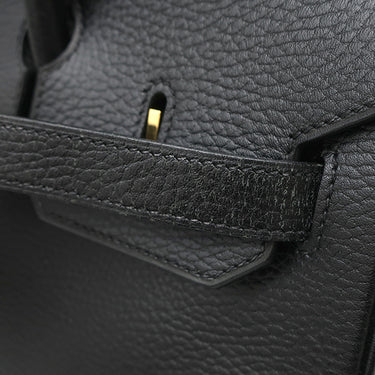 エルメス HERMES バーキン35 ブラック アルデンヌ ハンドバッグ ゴールド金具 黒