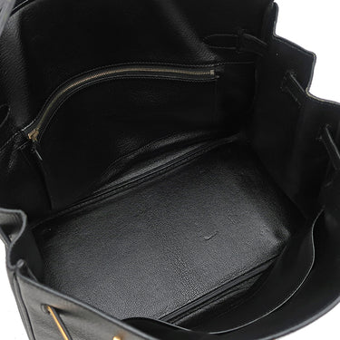 エルメス HERMES バーキン35 ブラック アルデンヌ ハンドバッグ ゴールド金具 黒