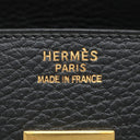エルメス HERMES バーキン35 ブラック アルデンヌ ハンドバッグ ゴールド金具 黒