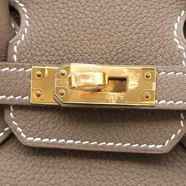 エルメス HERMES バーキン25 エトゥープ トゴ ハンドバッグ ゴールド金具 グレージュ 2026年製
