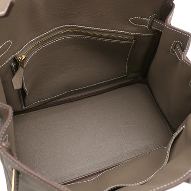エルメス HERMES バーキン25 エトゥープ トゴ ハンドバッグ ゴールド金具 グレージュ 2026年製