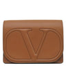 ヴァレンティノ VALENTINO Vロゴ チェーン ショルダー ブラウン レザー ショルダーバッグ ゴールド金具 茶 チェーンバッグ