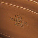 ヴァレンティノ VALENTINO Vロゴ チェーン ショルダー ブラウン レザー ショルダーバッグ ゴールド金具 茶 チェーンバッグ