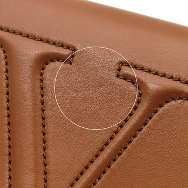 ヴァレンティノ VALENTINO Vロゴ チェーン ショルダー ブラウン レザー ショルダーバッグ ゴールド金具 茶 チェーンバッグ