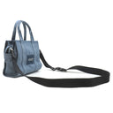 マークジェイコブス MARC JACOBS ザ キャンバス トート バッグ スモール M0016493 ブルーシャドウ コットンキャンバス 2WAYバッグ シルバー金具