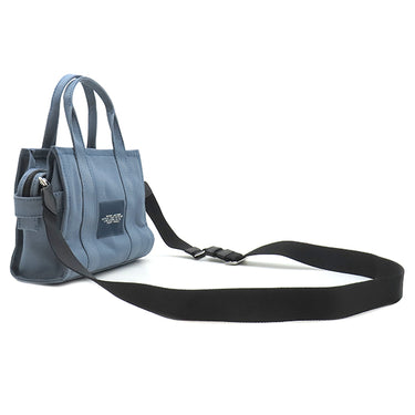 マークジェイコブス MARC JACOBS ザ キャンバス トート バッグ スモール M0016493 ブルーシャドウ コットンキャンバス 2WAYバッグ シルバー金具