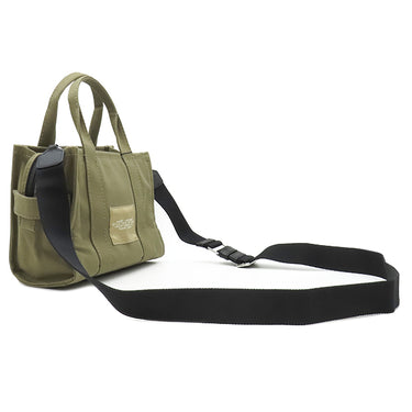 マークジェイコブス MARC JACOBS ザ キャンバス トート バッグ スモール M0016493 スレートグリーン コットンキャンバス 2WAYバッグ シルバー金具