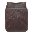 グッチ GUCCI グッチシマ ミニショルダー 141863 ブラウン レザー ショルダーバッグ シルバー金具 茶