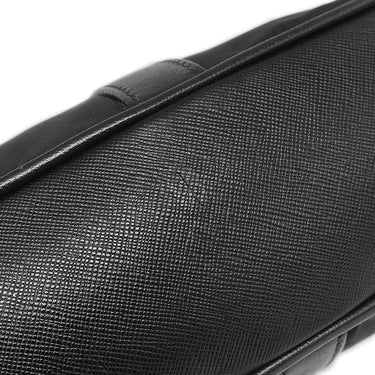 プラダ PRADA ナイロン ブリーフケース 2VE871 ブラック ナイロン レザー 2WAYバッグ シルバー金具 黒 ビジネスバッグ ショルダー トライアングルロゴ