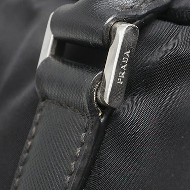 プラダ PRADA ナイロン ブリーフケース 2VE871 ブラック ナイロン レザー 2WAYバッグ シルバー金具 黒 ビジネスバッグ ショルダー トライアングルロゴ