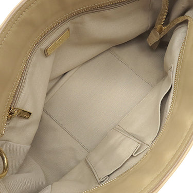 サルヴァトーレ・フェラガモ Salvatore Ferragamo ガンチーニ ベージュ レザー 2WAYバッグ ゴールド金具 トート ショルダー