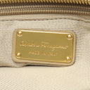 サルヴァトーレ・フェラガモ Salvatore Ferragamo ガンチーニ ベージュ レザー 2WAYバッグ ゴールド金具 トート ショルダー