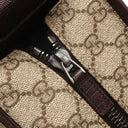 グッチ GUCCI GGスプリーム トート 181080 ベージュ×ブラウン GGスプリームキャンバス レザー 2WAYバッグ シルバー金具 ショルダーバッグ