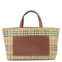 バーバリー BURBERRY ノバチェック トート アーカイブベージュ コーティングキャンバス レザー トートバッグ ゴールド金具 チェック柄 馬上の騎士 馬