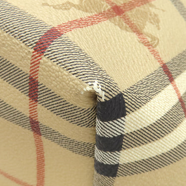 バーバリー BURBERRY ノバチェック トート アーカイブベージュ コーティングキャンバス レザー トートバッグ ゴールド金具 チェック柄 馬上の騎士 馬