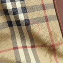 バーバリー BURBERRY ノバチェック トート アーカイブベージュ コーティングキャンバス レザー トートバッグ ゴールド金具 チェック柄 馬上の騎士 馬