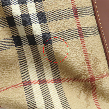 バーバリー BURBERRY ノバチェック トート アーカイブベージュ コーティングキャンバス レザー トートバッグ ゴールド金具 チェック柄 馬上の騎士 馬