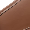 バーバリー BURBERRY ポケットバッグ ナチュラル×モルトブラウン キャンバス レザー 2WAYバッグ ゴールド金具 茶 ハンドバッグ ショルダー