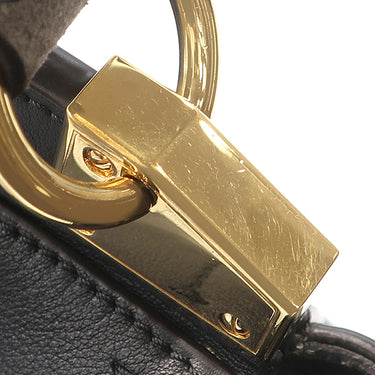 ジバンシイ GIVENCHY ミスティック スモール ブラック レザー 2WAYバッグ ゴールド金具 黒 ハンドバッグ ショルダー