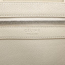 セリーヌ CELINE スモール バーティカル カバ 176163XBB クリーム レザー 2WAYバッグ シルバー金具 白 黒 バイカラー トート ショルダー