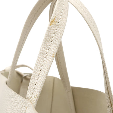 セリーヌ CELINE スモール バーティカル カバ 176163XBB クリーム レザー 2WAYバッグ シルバー金具 白 黒 バイカラー トート ショルダー