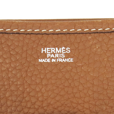 エルメス HERMES エヴリン2 GM ゴールド トリヨンクレマンス ショルダーバッグ シルバー金具 茶 エブリン
